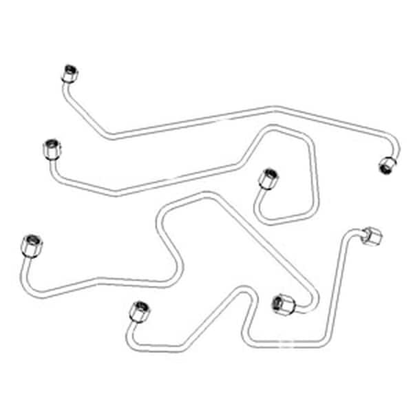 4 Cylinder Injection Line Set for  Fits Ford Fits New Holland  5000 5100